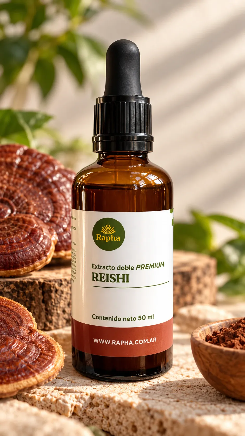 Frasco gotero de Reishi Rapha
